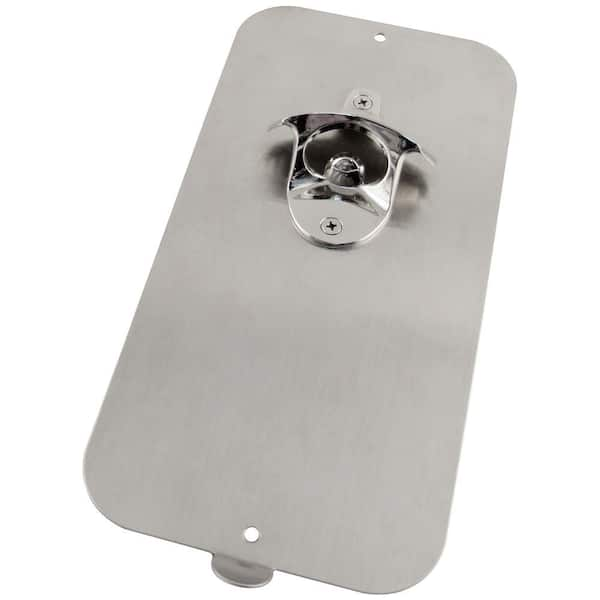 Home Decorators Collection Pine Wood Bottle Opener with Satin Nickel Opener and Cap Catcher