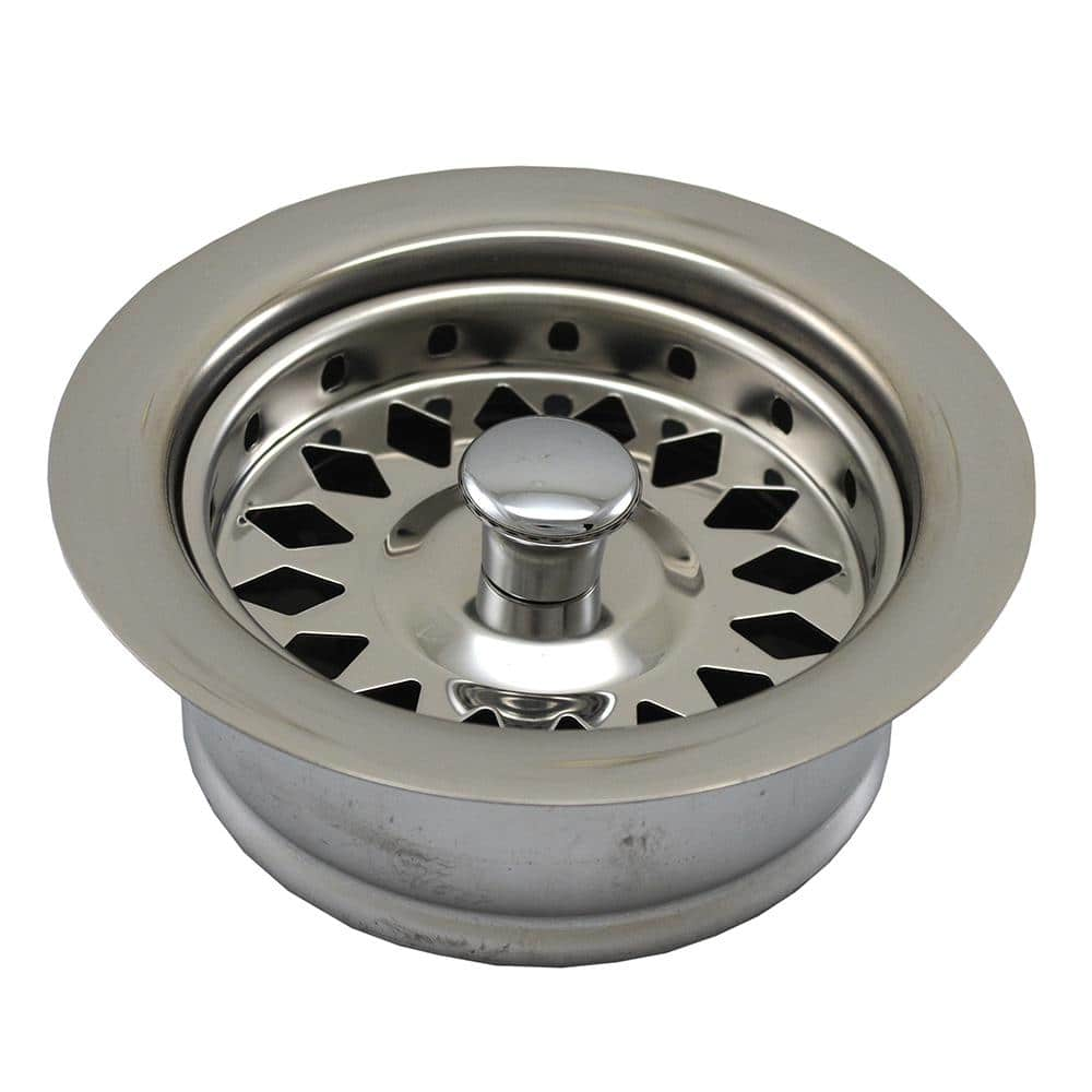 JONES STEPHENS Push In Kitchen Garbage Disposal Assembly Flange   Polished Stainless Jones Stephens Garbage Disposal Parts B03400 64 1000 