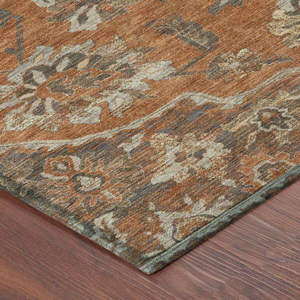 Chantille Machine Washable Indoor/Outdoor Abstract ACN2793 Paprika 10 ft. x 14 ft. Area Rug