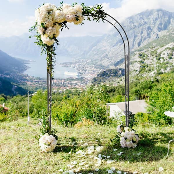 61 in. H Garden Arch Arbor Trellis