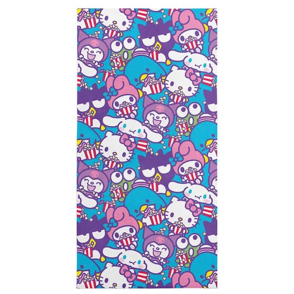 Sanrio Hello Kitty & Friends Popcorn Party Microfiber Beach Towel