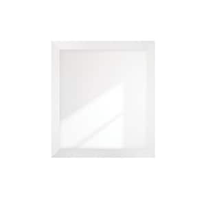 Moonlit Bright Gray Wall Mirror 37 in. W x 40 in. H