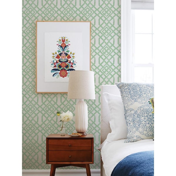 Green Tanner Peel and Stick Wallpaper Sample
