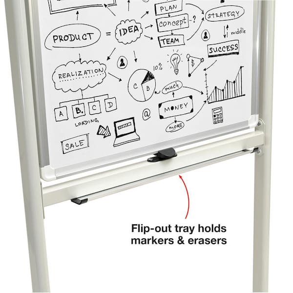 Excello Global Products Magnetic Dry-Erase Folding Whiteboard, 40 x 60 (EGP-HD-0482)