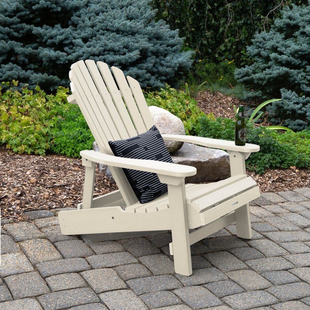 Highwood King Hamilton Whitewash Folding and Reclining Recycled
