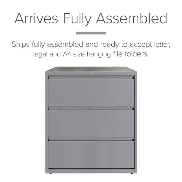 Fully Assembled Storage Cabinets, 3 Shelves, 36
