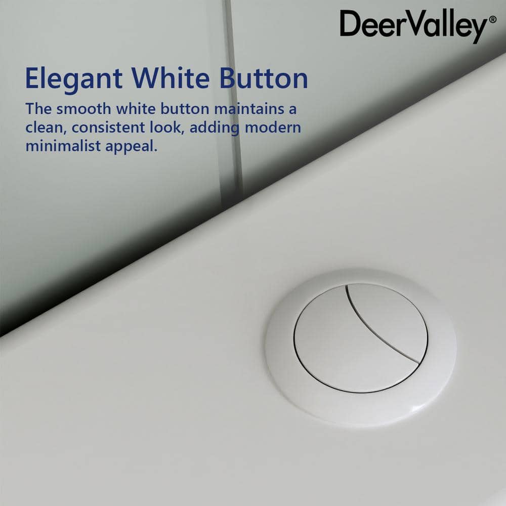 Liberty White Compact One-Piece Dual Flush Toilet