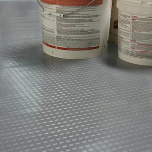 "Block-Grip" 4 ft. x 6 ft. Brown Commercial PVC Flooring