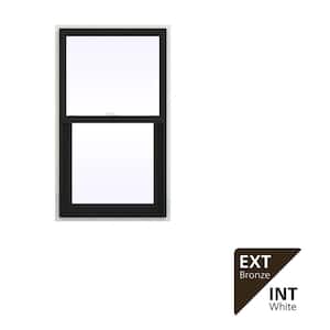 JELD-WEN 30 in. x 48 in. V-2500 Series Bronze FiniShield Vinyl