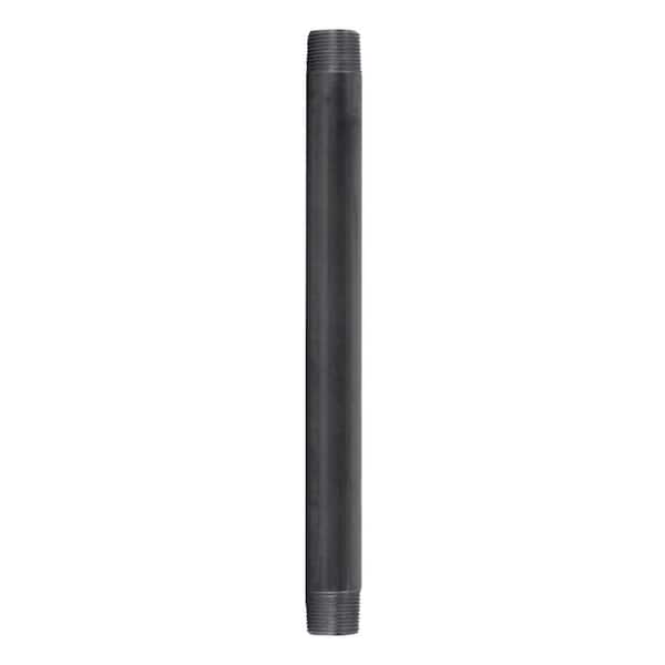 STZ 1 in. x 1.16 ft. Black Steel Sch. 40 Cut Pipe