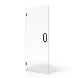 Ravello 30 in. W x 72 in. H Frameless Single Swing Pivot Shower Door Clear Tempered Glass 3/8 in. Thick Stain Resistant