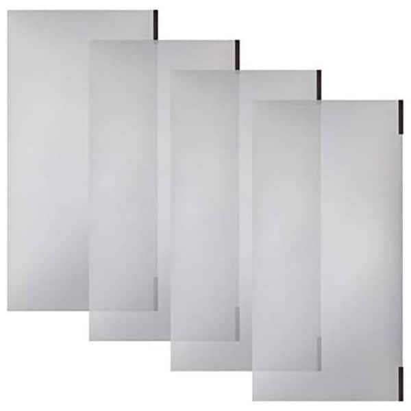 Origami Clear 0.25 in D x 35.4 in L x Magnetic Wire Drawer and Shelf Liners (4- Pack)