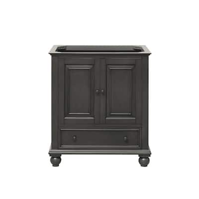 Thompson 30 in. W x 21 in. D x 34 in. H Bath Vanity Cabinet Only in Charcoal Glaze Finish