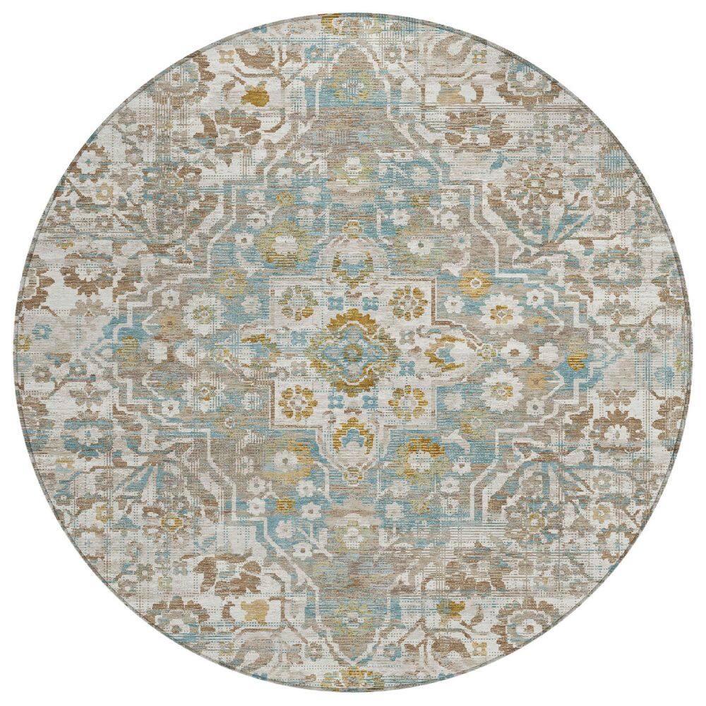 Chantille Machine Washable Indoor/Outdoor Abstract ACN2782 Ivory 8 ft. x 8 ft. Round Rug price history on PriceWatchPro