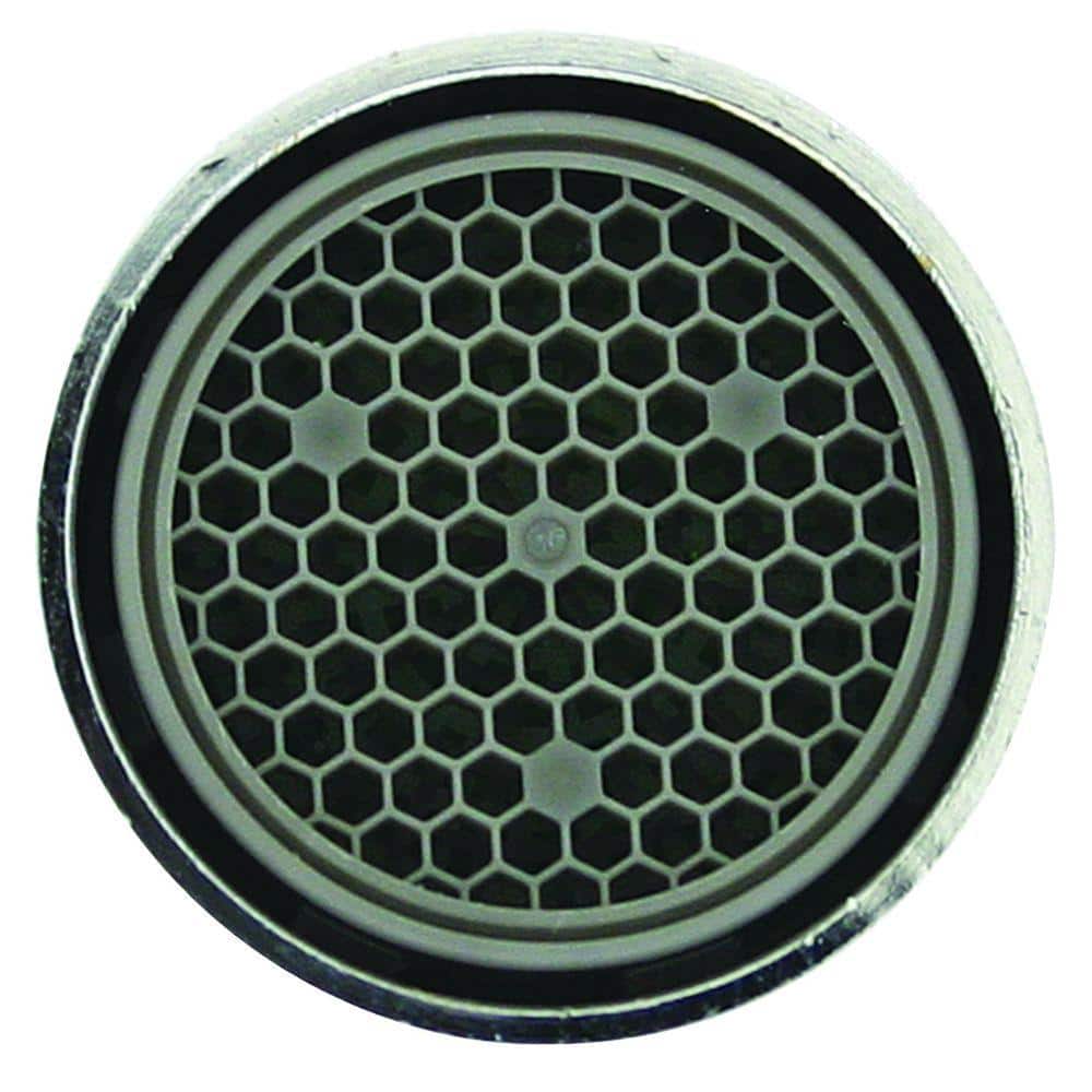 Chrome Brass Dual-Thread Water-Saving Faucet Aerators 6-Pack