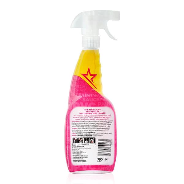 The Pink Stuff 750 ml Multi-Purpose Liquid Cleaner, 750 ml Bathroom Liquid Foam Cleaner and 500 G Paste Bundle