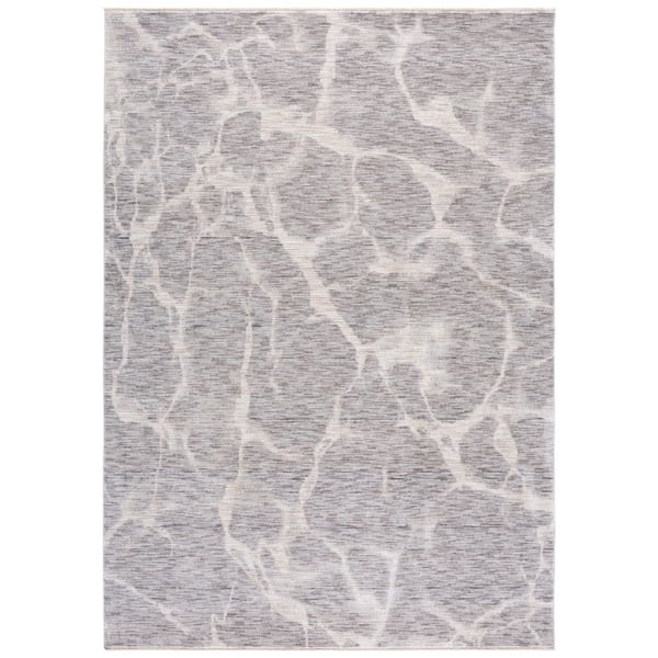 Garnet 10 ft. x 13 ft. Gray/Ivory Abstract Area Rug