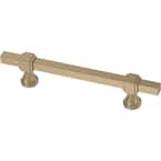 Stepped Square 1-3/8 in. to 6-5/16 in. (35 mm to 160 mm) Champagne Bronze Adjustable Drawer Pull