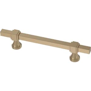 Stepped Square Adjusta-Pull 1-3/8 to 6-5/16 in. (35-160 mm) Classic Champagne Bronze Adjustable Cabinet Drawer Pull