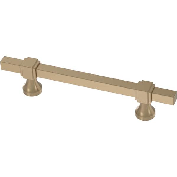 Liberty Stepped Square Adjusta-Pull 1-3/8 to 6-5/16 in. (35-160 mm) Champagne Bronze Adjustable Cabinet Drawer Pull
