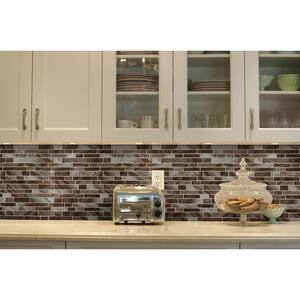 Coco Swirl 11.81 in. x 11.81 in. x 8 mm Interlocking Mixed Stone Glass Mosaic Tile (9.7 sq. ft. / case)