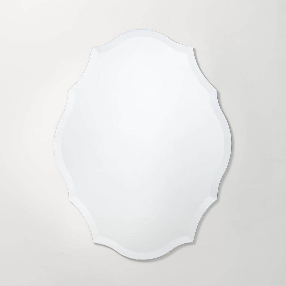 23.5" x 30.5" Clear Beveled Frameless Vanity Mirror