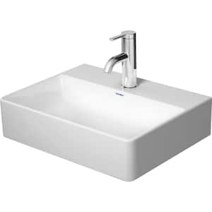 DuraSquare 5.5 in. Bathroom Sink in White Ceramic