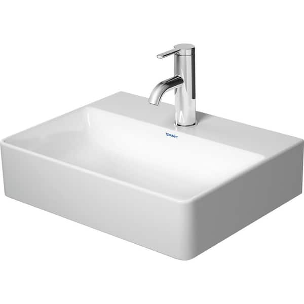 Duravit DuraSquare 5.5 in. Bathroom Sink in White Ceramic