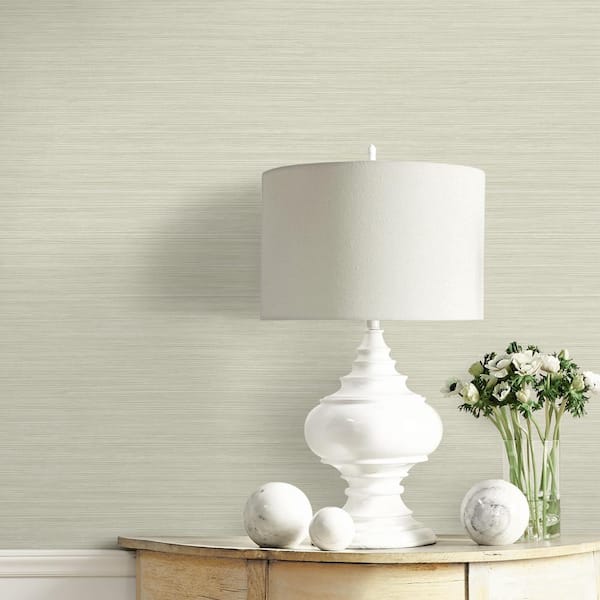 60.75 sq. ft. Alabaster Lohja Embossed Vinyl Unpasted Wallpaper Roll