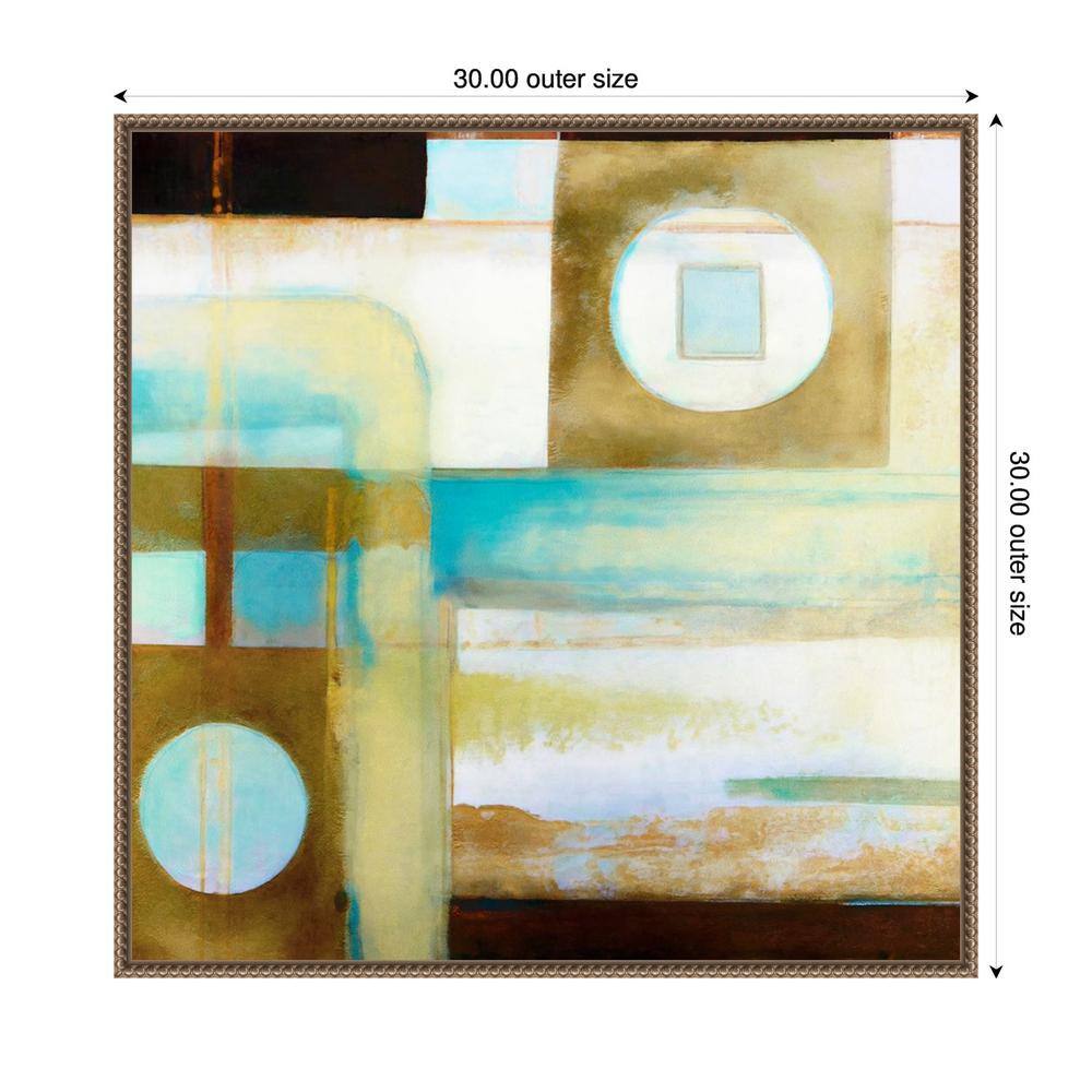 Artistic Mechanism II Abstract Canvas Print with Bronze Frame