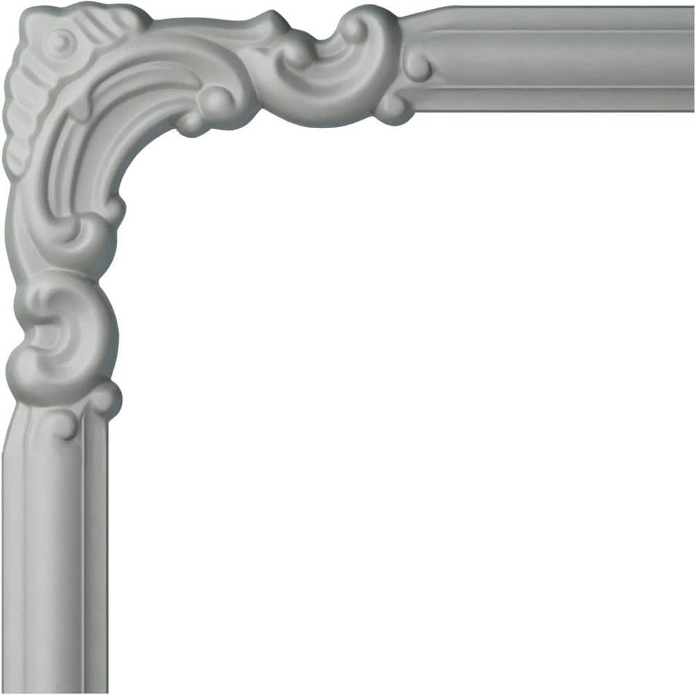8 1/4" White Primed Urethane Panel Moulding Corner