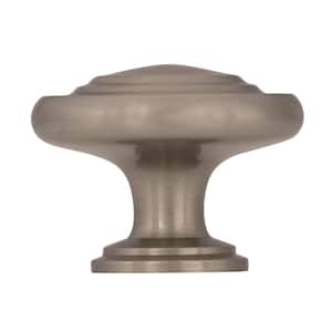 Inspirations 1-5/16 in. Dia (33 mm) Satin Nickel Round Cabinet Knob (10-Pack)