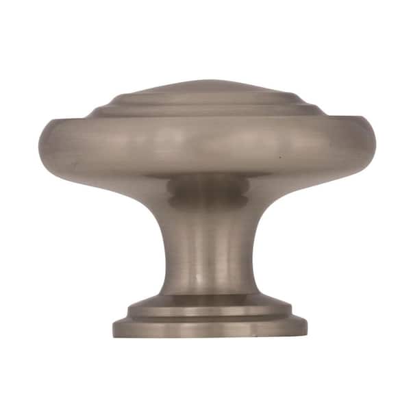 Inspirations 1-5/16 in. (33mm) Classic Satin Nickel Round Cabinet Knob