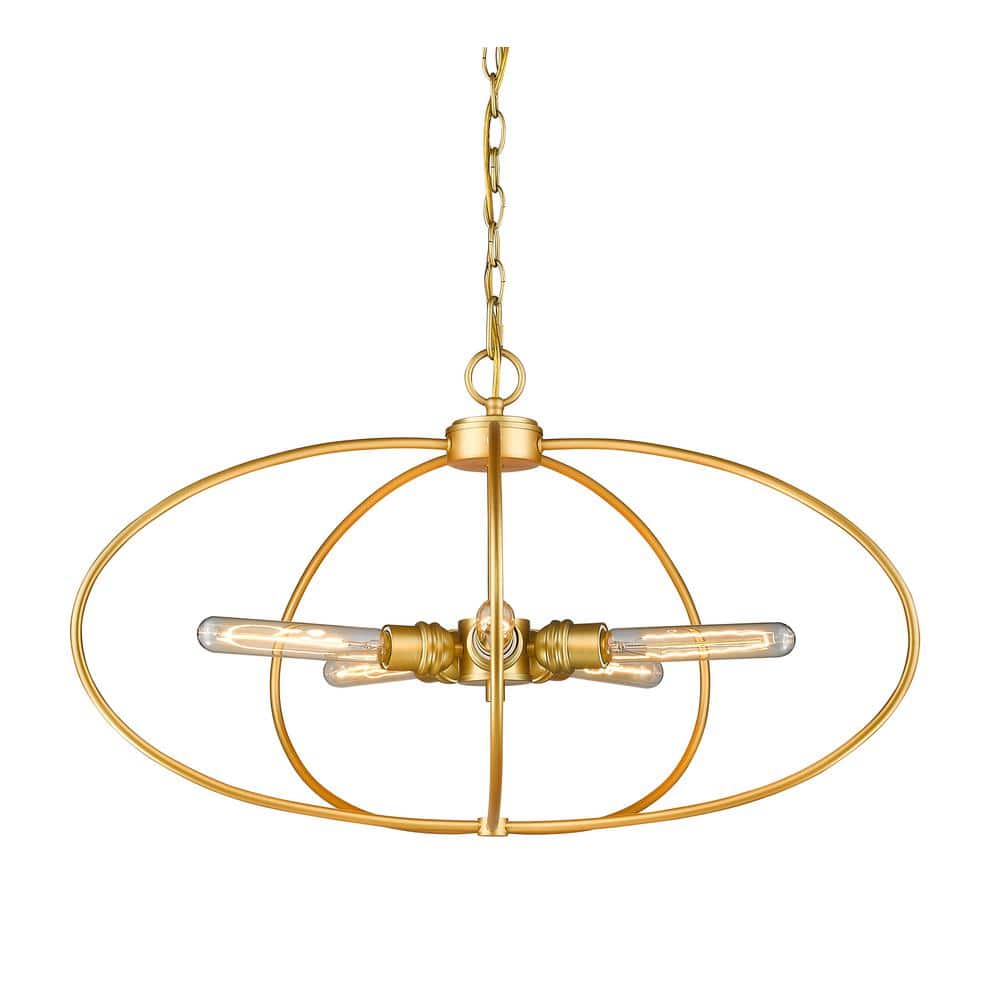 Nabul 3-Light Chrome Shaded Island Pendant Light with Chrome and Crystal Sh