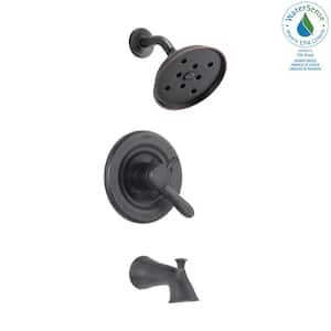 Lahara 1-Handle H2Okinetic Tub and Shower Faucet Trim Kit in Venetian Bronze (Valve Not Included)