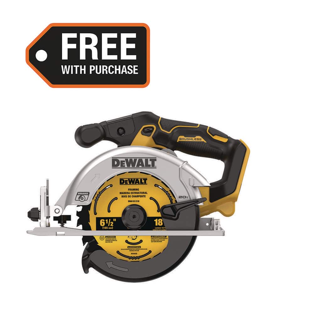 DEWALT 20V MAX Cordless Brushless 6-1/2 in. Sidewinder Style Circular Saw (Tool Only) DCS565B