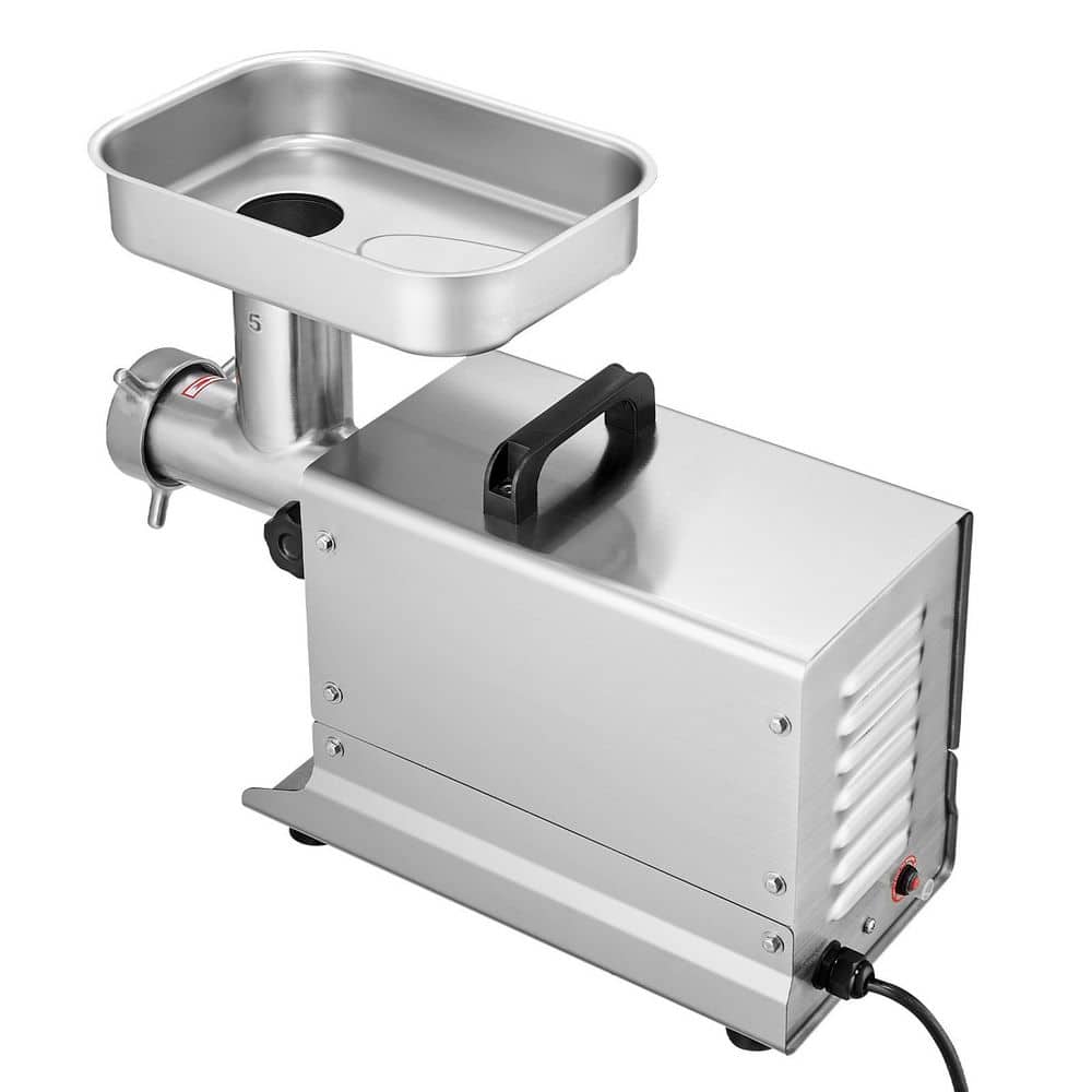 Meat Grinder, 5 Lbs. /Min Electric Meat Grinders in Silver with Blade, Grinding Plate, Sausage Maker, Stainless Steel