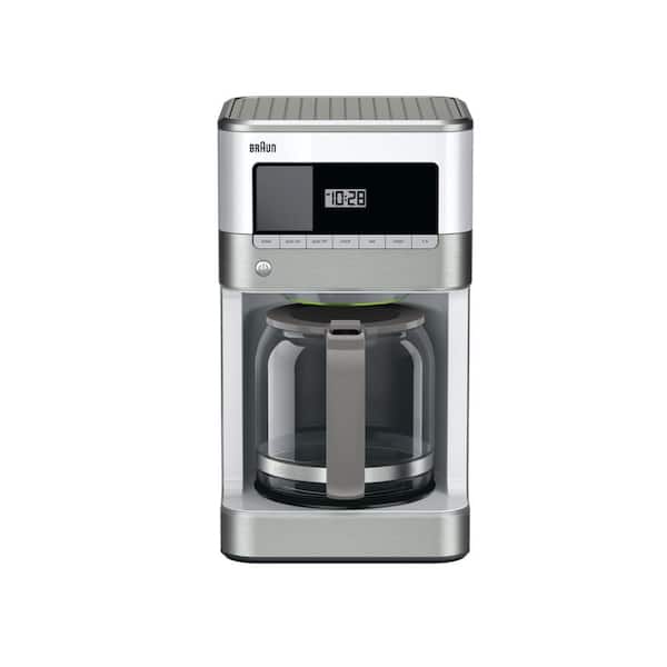 Braun BrewSense 12-Cup Programmable White and Stainless Steel Drip