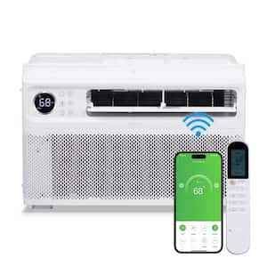 8,000 BTU (DOE) Inverter Wi-Fi Window Air Conditioner Cools 350 sq. ft. with Remote in White 115-Volt