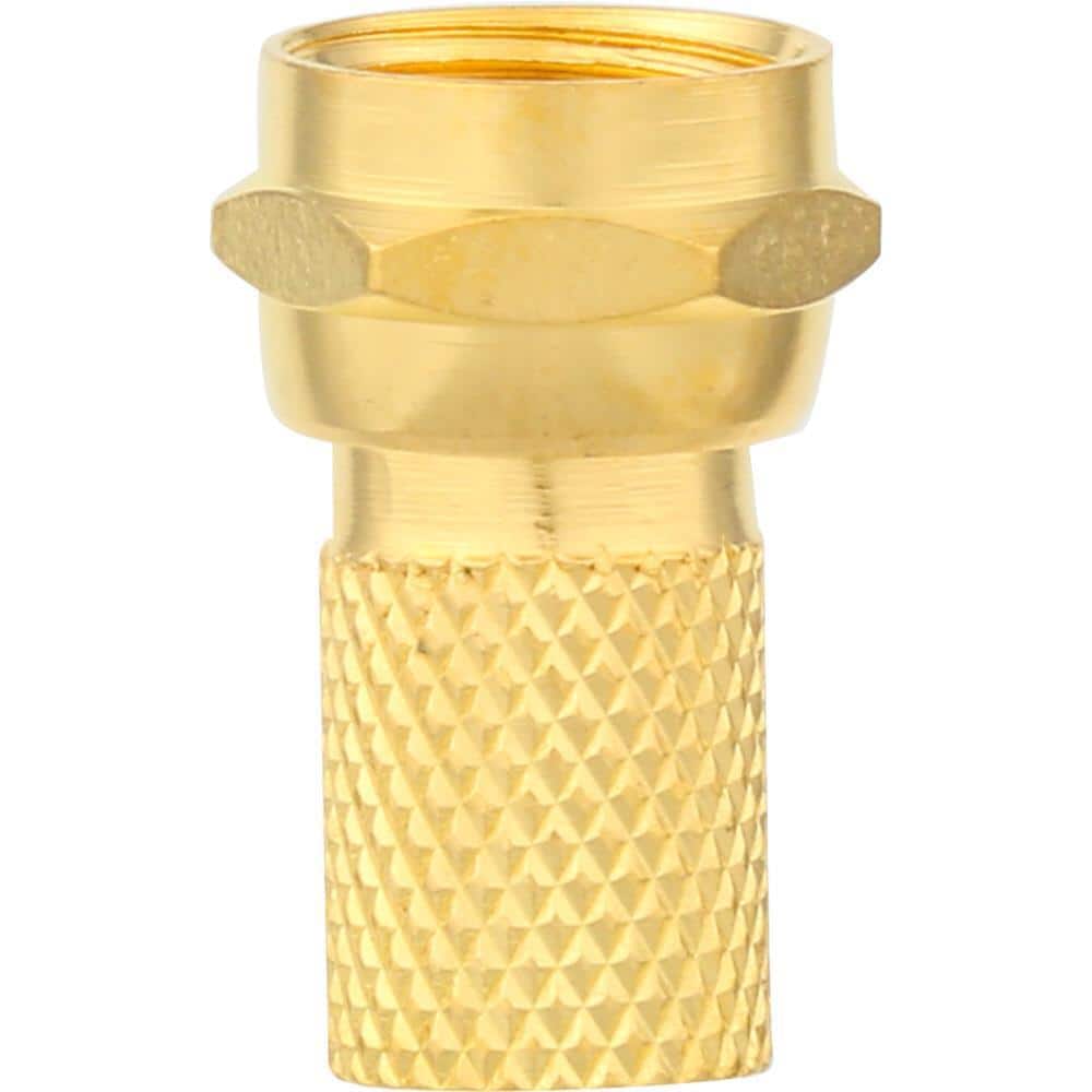 Zenith RG6 Twist-On F Connectors in Gold (10-Pack) VA1010RG6TW