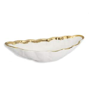 White Leaf Shape Bowl