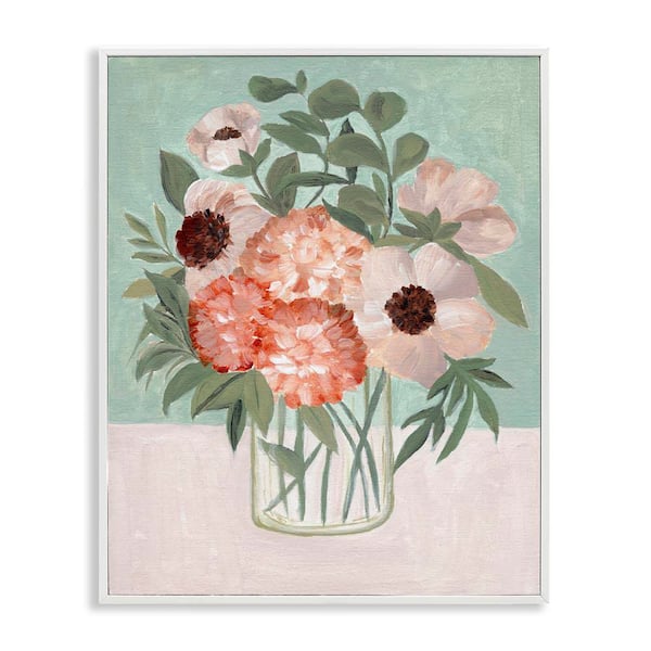 Stupell Industries Garden Beauties Bouquet by Nikita Jariwala White Framed Nature Giclee Art Print 30 in. x 24 in.