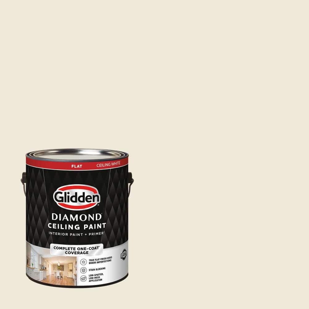1 gal. White Rock PPG1104-1 Flat Interior One-Coat Ceiling Paint with Primer price history on PriceWatchPro