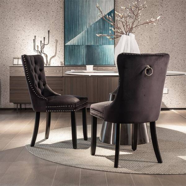 quilted velvet dining chairs