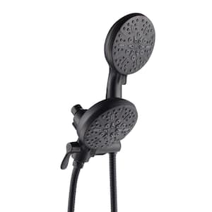5-Spray Pattern 5 in. Wall Mount Dual Shower Heads 2-in-1 Combo w/ 2.5 GPM and Handheld Shower Head in Oil Rubbed Bronze