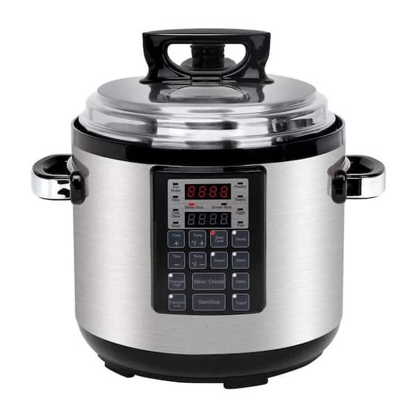 9-in-1 Electric Pressure Cooker 6 Qt Stainless Steel Nonstick Pot with Slow Cook, Rice, Steam, Sauté & Yogurt