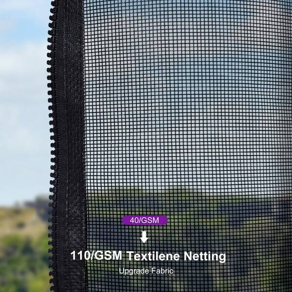 10 ft. x 10 ft. Gray Aluminum Hardtop Gazebo Canopy with Netting and Curtains