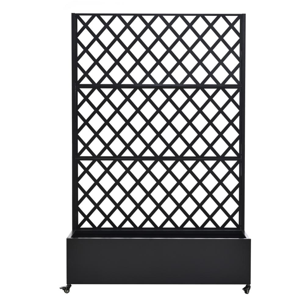 73 in. Metal Raised Garden Bed with Wheels and Trellis, Planter Box for Vegetables Climbing Plants and Vines price history on PriceWatchPro