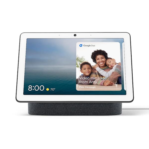 Nest Hub Max - Smart Home Speaker and 10" Display with Google Assistant - Charcoal
