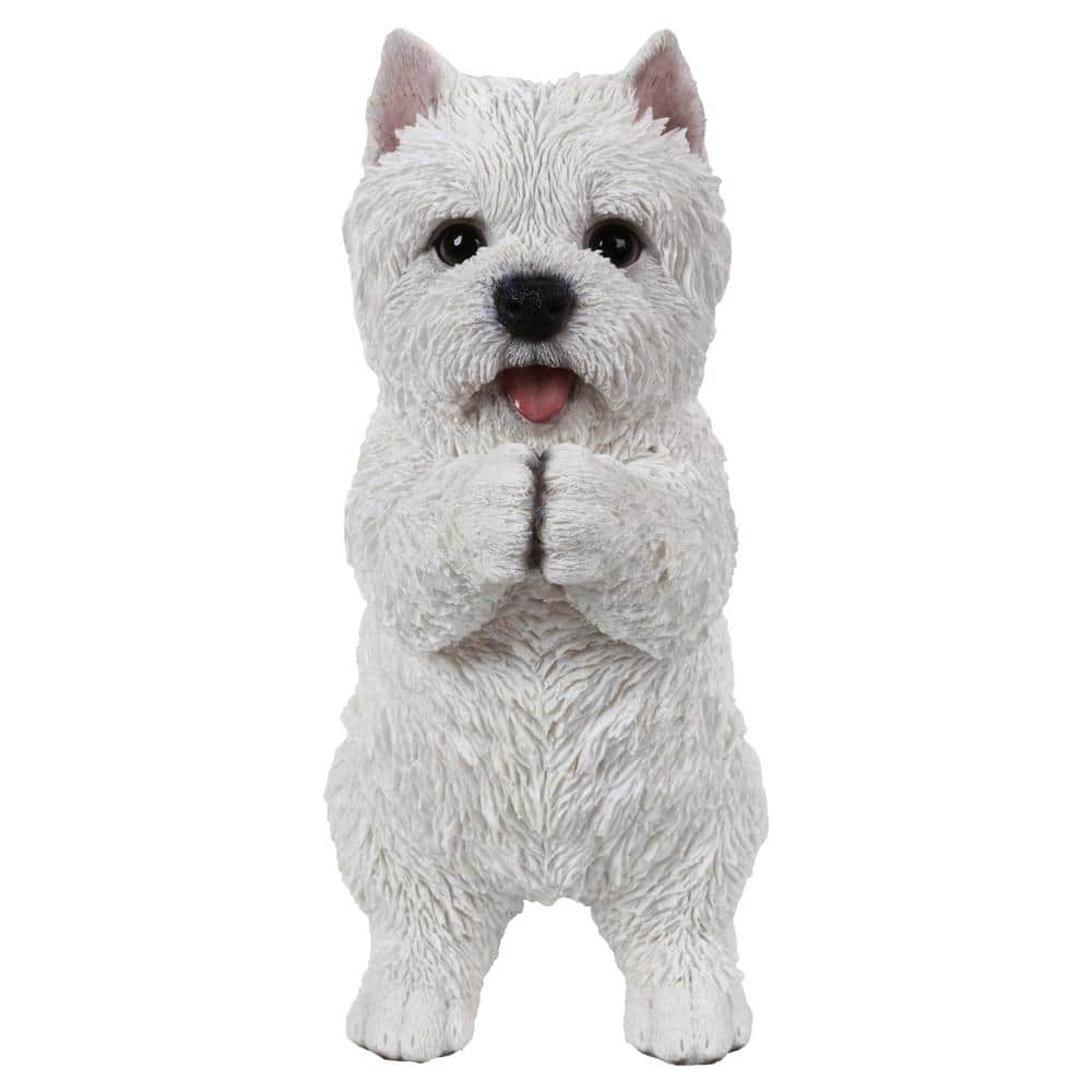 HI-LINE GIFT Westie Puppy Playing Statue 87703-C The Home Depot